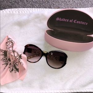 Juicy couture tortoise shell sunglasses oversized